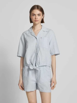 Bluzka koszulowa o kroju relaxed fit z mieszanki bawełny i lnu Tommy Jeans