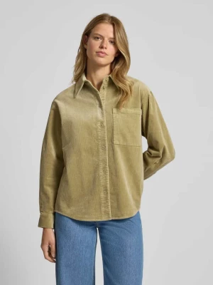 Bluzka koszulowa o kroju relaxed fit z mieszanki bawełny Marc O'Polo DENIM