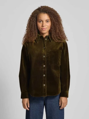 Bluzka koszulowa o kroju relaxed fit z mieszanki bawełny Marc O'Polo DENIM