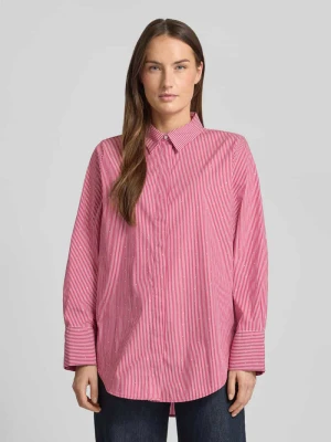 Bluzka koszulowa o kroju relaxed fit z mieszanki bawełny Tom Tailor