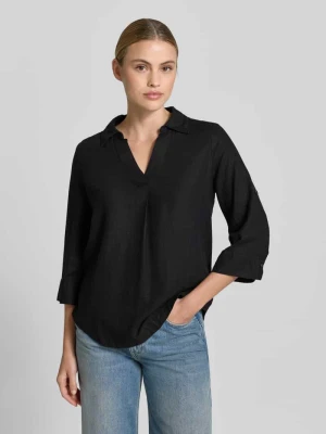 Bluzka koszulowa o kroju relaxed fit z mieszanki lnu i wiskozy s.Oliver RED LABEL