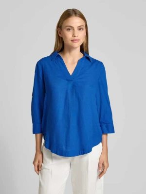 Bluzka koszulowa o kroju relaxed fit z mieszanki lnu i wiskozy s.Oliver RED LABEL