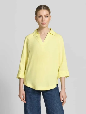 Bluzka koszulowa o kroju relaxed fit z mieszanki lnu i wiskozy s.Oliver RED LABEL