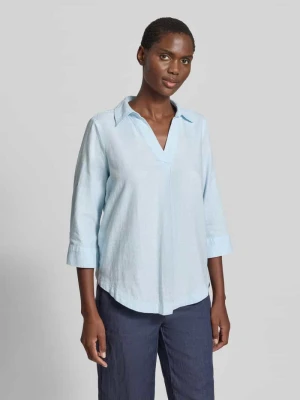 Bluzka koszulowa o kroju relaxed fit z mieszanki lnu i wiskozy s.Oliver RED LABEL