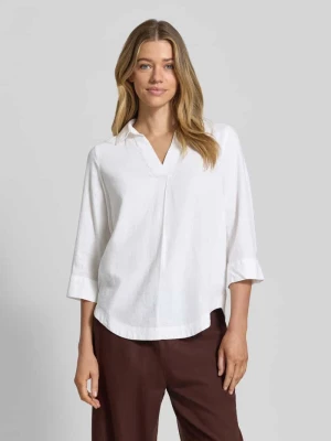 Bluzka koszulowa o kroju relaxed fit z mieszanki lnu i wiskozy s.Oliver RED LABEL