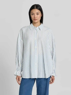 bluzka koszulowa o kroju relaxed fit z mieszanki lyocellu model 'ZIVOW' American vintage