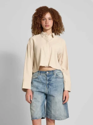 Bluzka koszulowa o kroju relaxed fit z mieszanki wiskozy model ‘LARIS’ Only