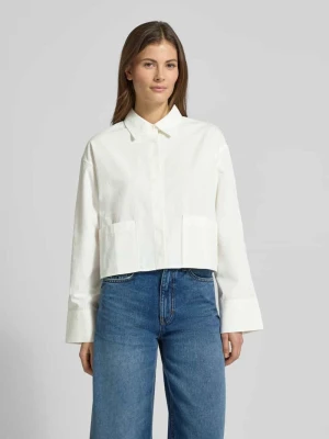 Bluzka koszulowa o kroju relaxed fit z nakładaną kieszenią model ‘Lee’ YAS