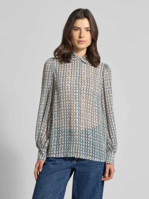 Bluzka koszulowa o kroju relaxed fit z półprzezroczystego materiału Jake*s Collection