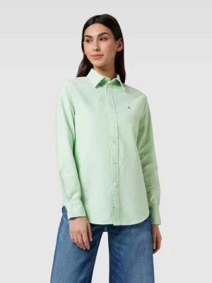 Bluzka koszulowa o kroju relaxed fit z wyhaftowanym logo Polo Ralph Lauren