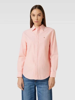 Bluzka koszulowa o kroju relaxed fit z wyhaftowanym logo Polo Ralph Lauren