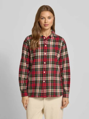 Bluzka koszulowa o kroju relaxed fit z wyhaftowanym logo Polo Ralph Lauren