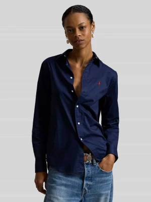 Bluzka koszulowa o kroju slim fit z czystej bawełny Polo Ralph Lauren