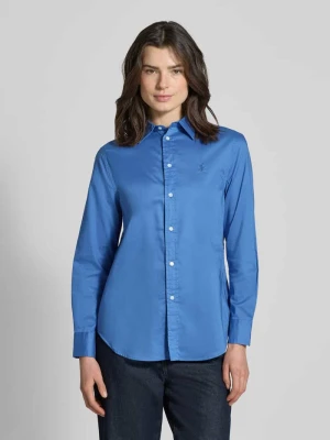 Bluzka koszulowa o kroju slim fit z czystej bawełny Polo Ralph Lauren