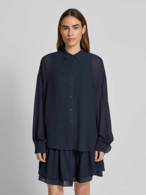 Zdjęcie produktu Bluzka koszulowa o luźnym kroju z fakturą krepy model ‘IFIRE’ Essentiel Antwerp