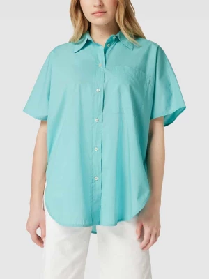 Bluzka koszulowa o luźnym kroju z kieszenią na piersi Marc O'Polo