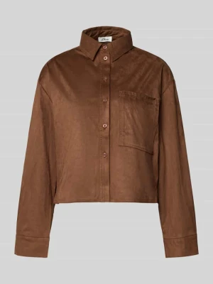 Bluzka koszulowa o luźnym kroju z kieszenią na piersi s.Oliver RED LABEL