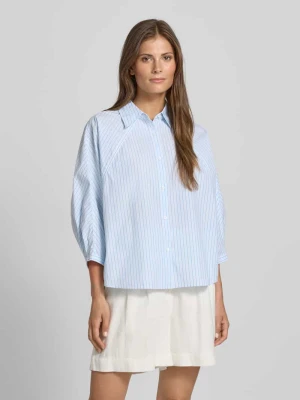 Bluzka koszulowa o pudełkowym kroju z czystej bawełny Boss Orange