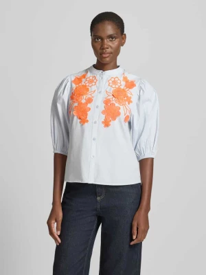 Bluzka koszulowa o pudełkowym kroju z czystej bawełny model 'JORJA' Essentiel Antwerp