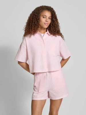 Bluzka koszulowa o pudełkowym kroju z czystej bawełny REVIEW