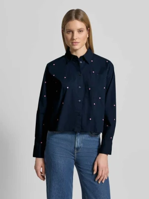 Bluzka koszulowa o pudełkowym kroju z czystej bawełny Tom Tailor Denim