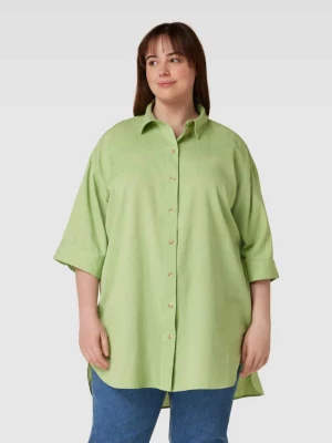 Bluzka koszulowa PLUS SIZE z rękawem o dł. 3/4 model ‘Maddie’ Fransa Plus