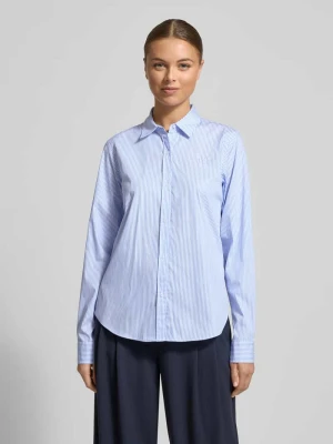 Bluzka koszulowa taliowana z mieszanki bawełny model ‘THE ESSENTIAL SHIRT’ HUGO