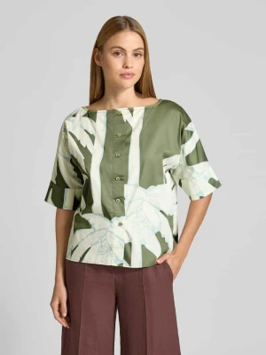 Bluzka koszulowa w całości we wzór, krój regular fit Christian Berg Woman