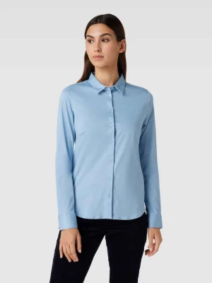 Bluzka koszulowa w jednolitym kolorze model ‘Tina’ MOS MOSH