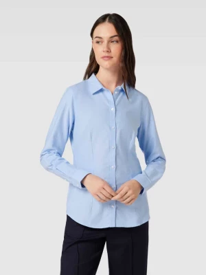 Bluzka koszulowa w jednolitym kolorze montego