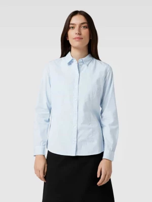 Bluzka koszulowa w jednolitym kolorze montego
