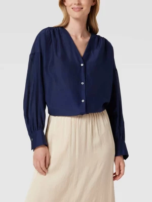 Bluzka koszulowa z bufiastymi rękawami model ‘GAELLA’ drykorn