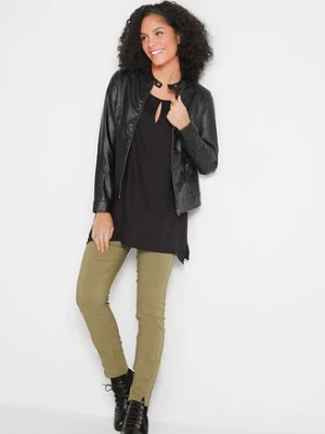 Bluzka koszulowa z czystej wiskozy bonprix