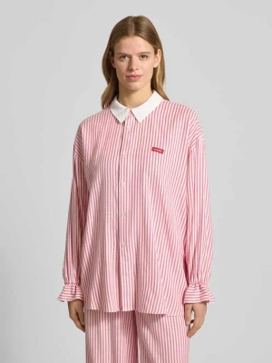 Bluzka koszulowa z detalem z logo OH APRIL