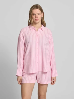 Zdjęcie produktu Bluzka koszulowa z dodatkiem lnu i listwą guzikową model 'ALMIRA' JJXX