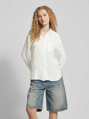 Bluzka koszulowa z fakturowanym wzorem model ‘MASTINA’ Pieces