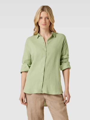 Bluzka koszulowa z fakturowanym wzorem model ‘NATALI’ Vero Moda