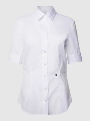 Bluzka koszulowa z haftowanymi ozdobnymi motywami seidensticker