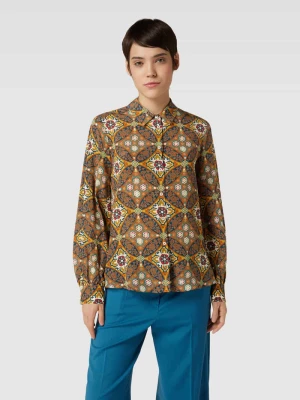 Bluzka koszulowa z jedwabiu ze wzorem na całej powierzchni model ‘ORONTE’ Weekend Max Mara