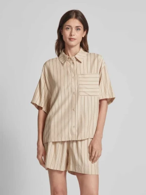 Bluzka koszulowa z kieszenią na piersi model ‘ESVA’ Sisters Point