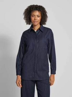 Bluzka koszulowa z kieszeniami na piersi model ‘MARLEY’ VILLA SOPHIE