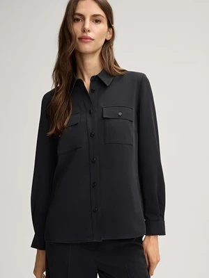 Bluzka koszulowa z kołnierzykiem Bakara w kolorze czarnym Joop