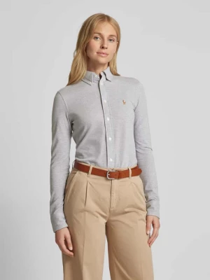 Bluzka koszulowa z kołnierzykiem typu button down model ‘HEIDI’ Polo Ralph Lauren