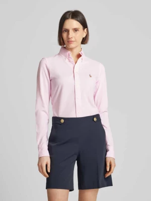 Bluzka koszulowa z kołnierzykiem typu button down model ‘HEIDI’ Polo Ralph Lauren