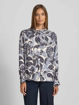 Bluzka koszulowa z krytą listwą guzikową comma