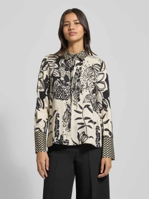 Bluzka koszulowa z krytą listwą guzikową Eterna