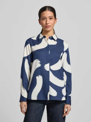 Bluzka koszulowa z krytą listwą guzikową model ‘Fumira’ Opus