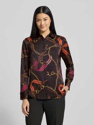 Bluzka koszulowa z krytą listwą guzikową model ‘KRISTY’ Lauren Ralph Lauren