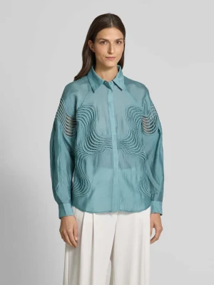 Bluzka koszulowa z krytą listwą guzikową model ‘MOLLY’ Copenhagen Muse