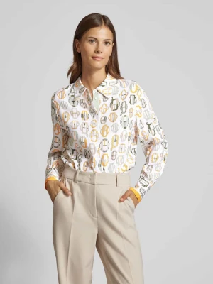 Bluzka koszulowa z listwą guzikową HERZENS